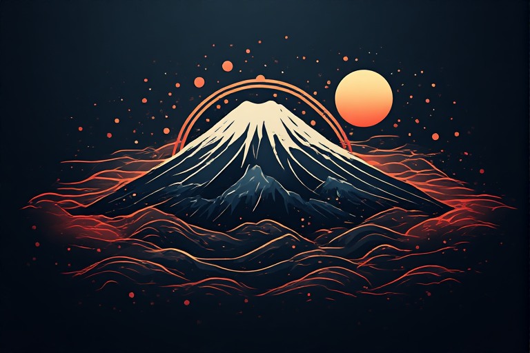 Majestic Mount Fuji Art Collection: Traditional to Abstract Digital Prints