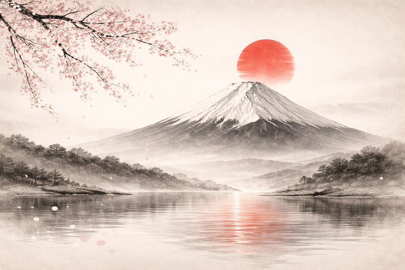 Majestic Mount Fuji Art Collection: Traditional to Abstract Digital Prints